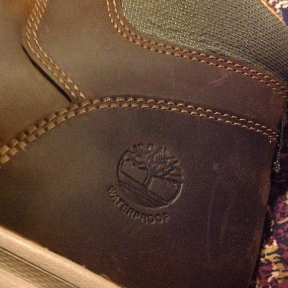 Timberland Men\'s Atwells Ave Dark Brown Leather WP Boots - 11.5M - New  in Box main image 4